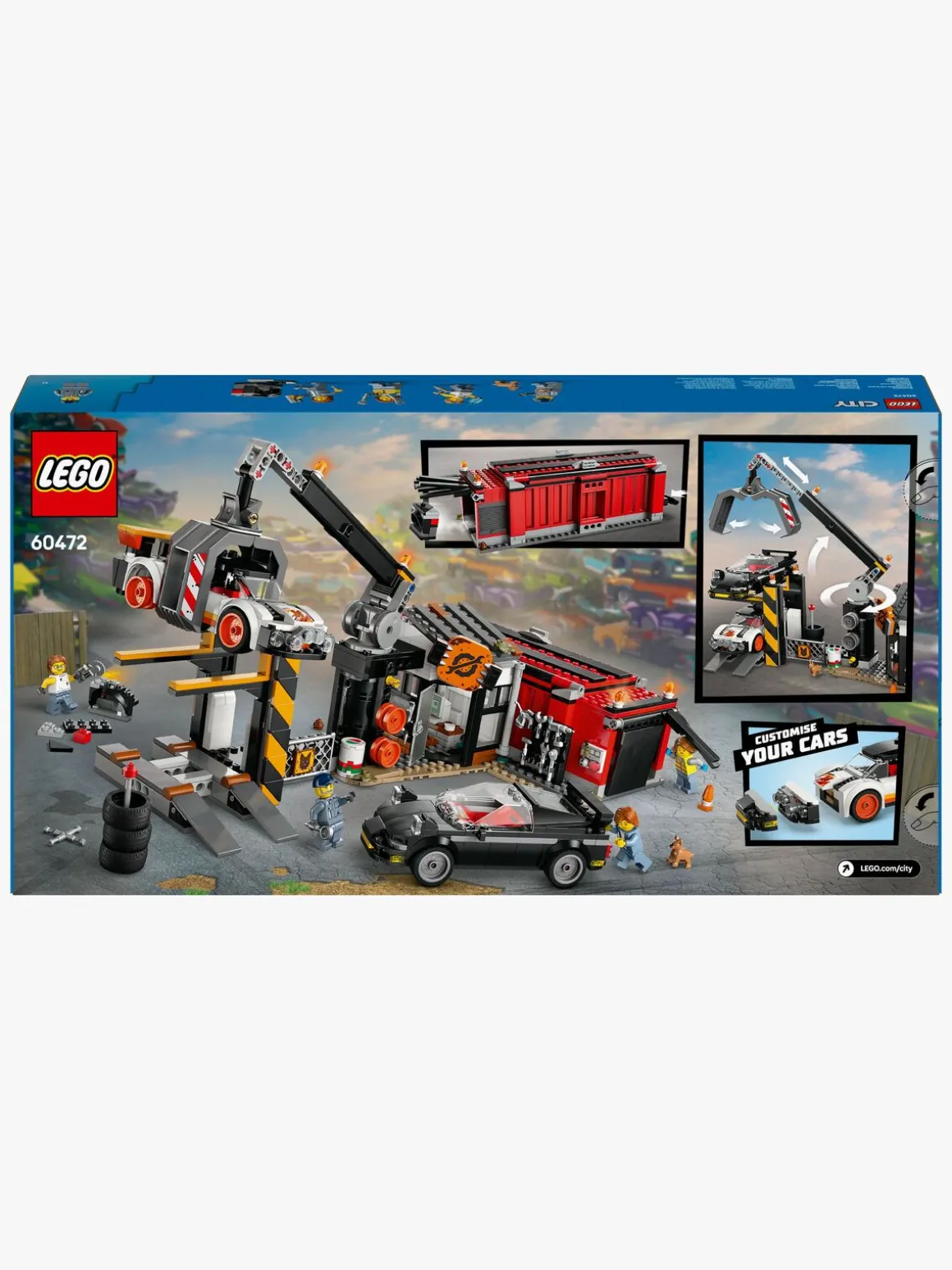 LEGO City 60472 Skrotplads med biler