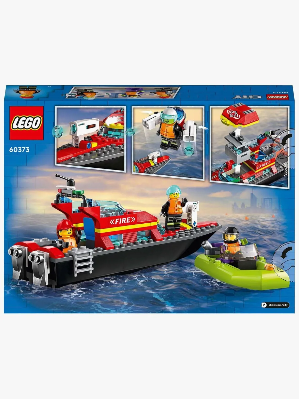LEGO City Fire 60373 Brandvæsnets redningsbåd