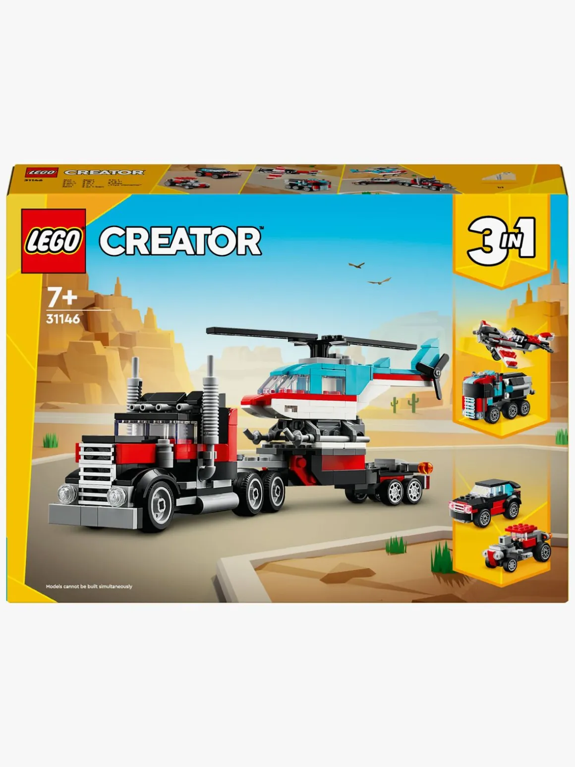 LEGO Creator 31146 Blokvogn med helikopter