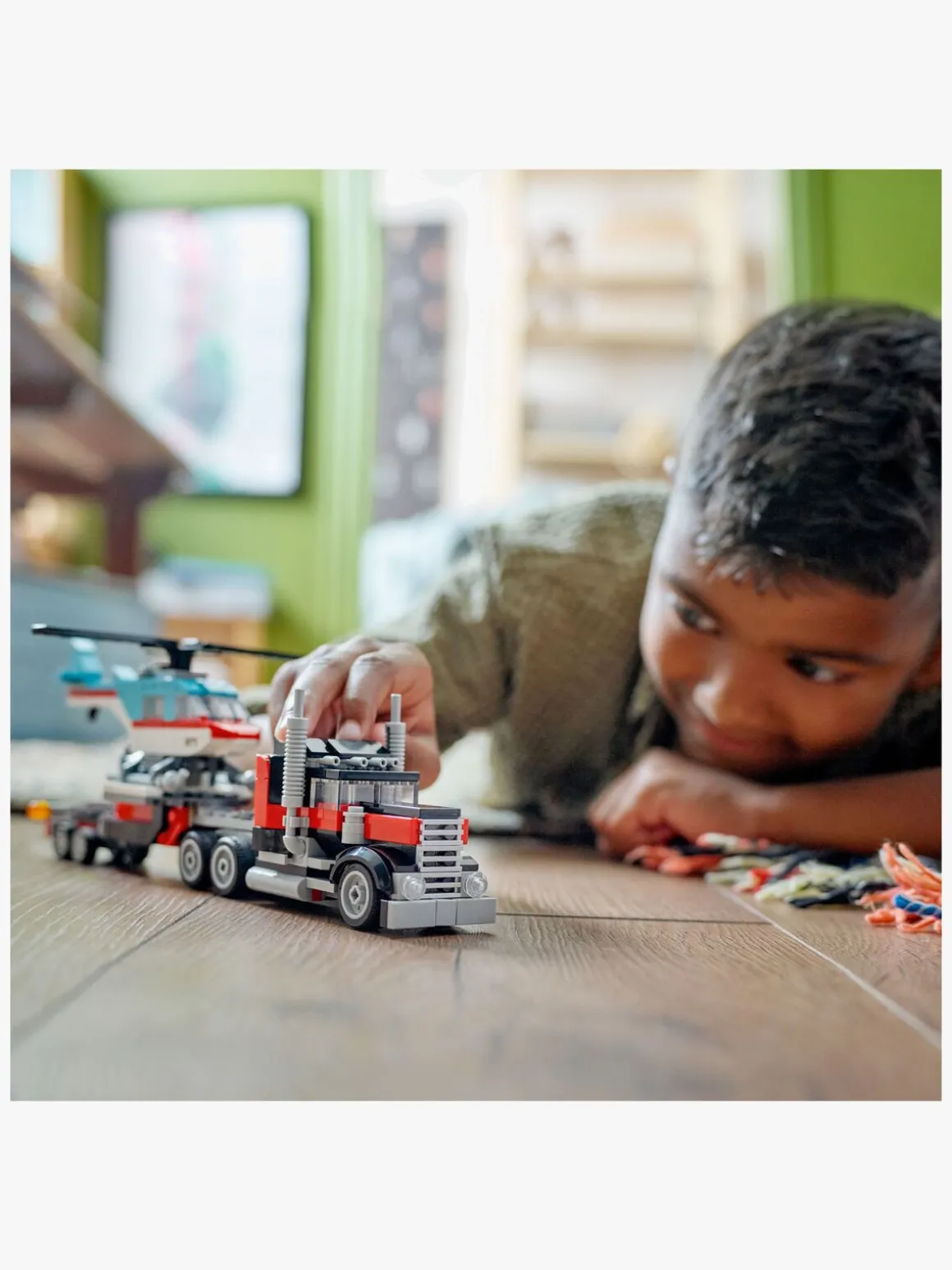 LEGO Creator 31146 Blokvogn med helikopter