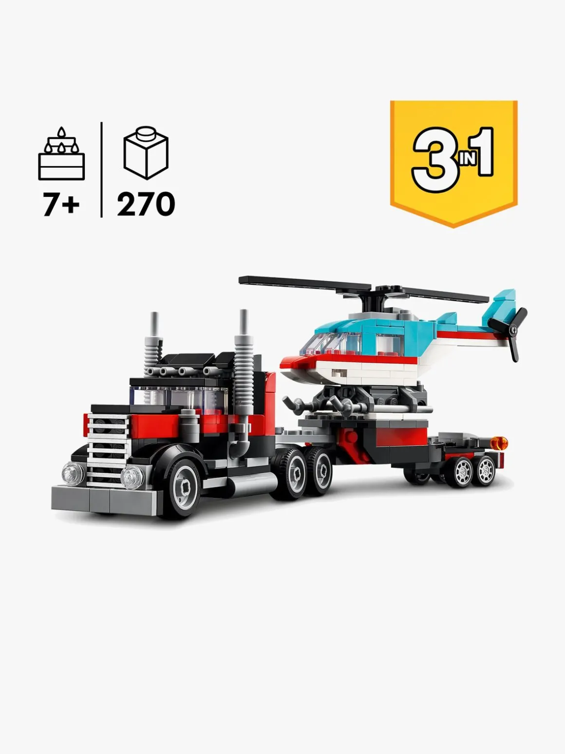 LEGO Creator 31146 Blokvogn med helikopter