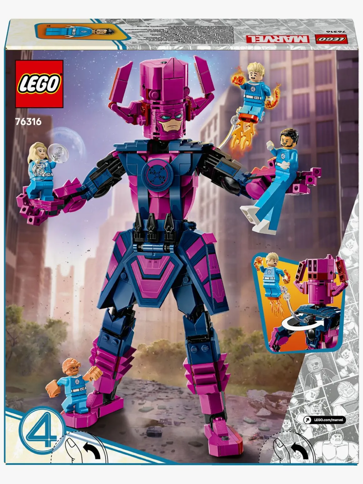 LEGO Super Heroes 76316 Fantastic Four mod Galactus-byggefigur