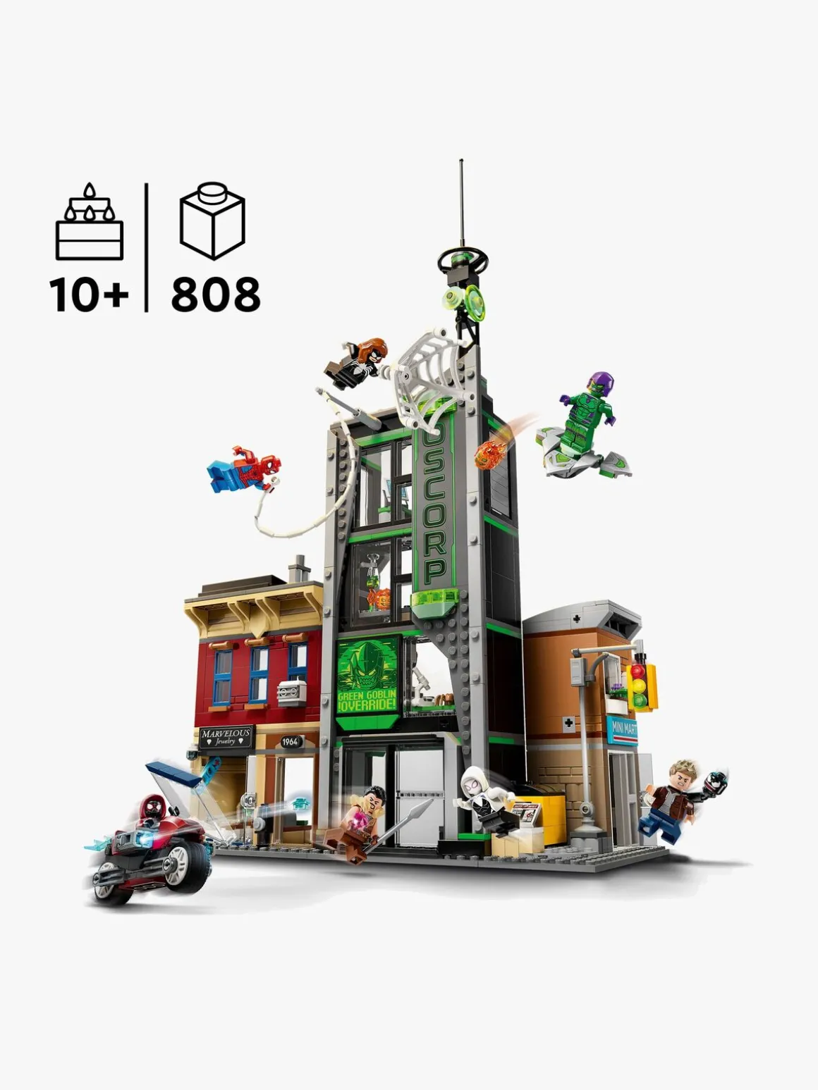 LEGO Super Heroes 76324 Spider-Man mod Oscorp