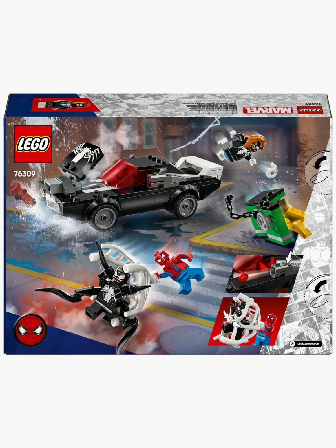 LEGO Super Heroes 76309 Spider-Man mod Venom-muskelbil