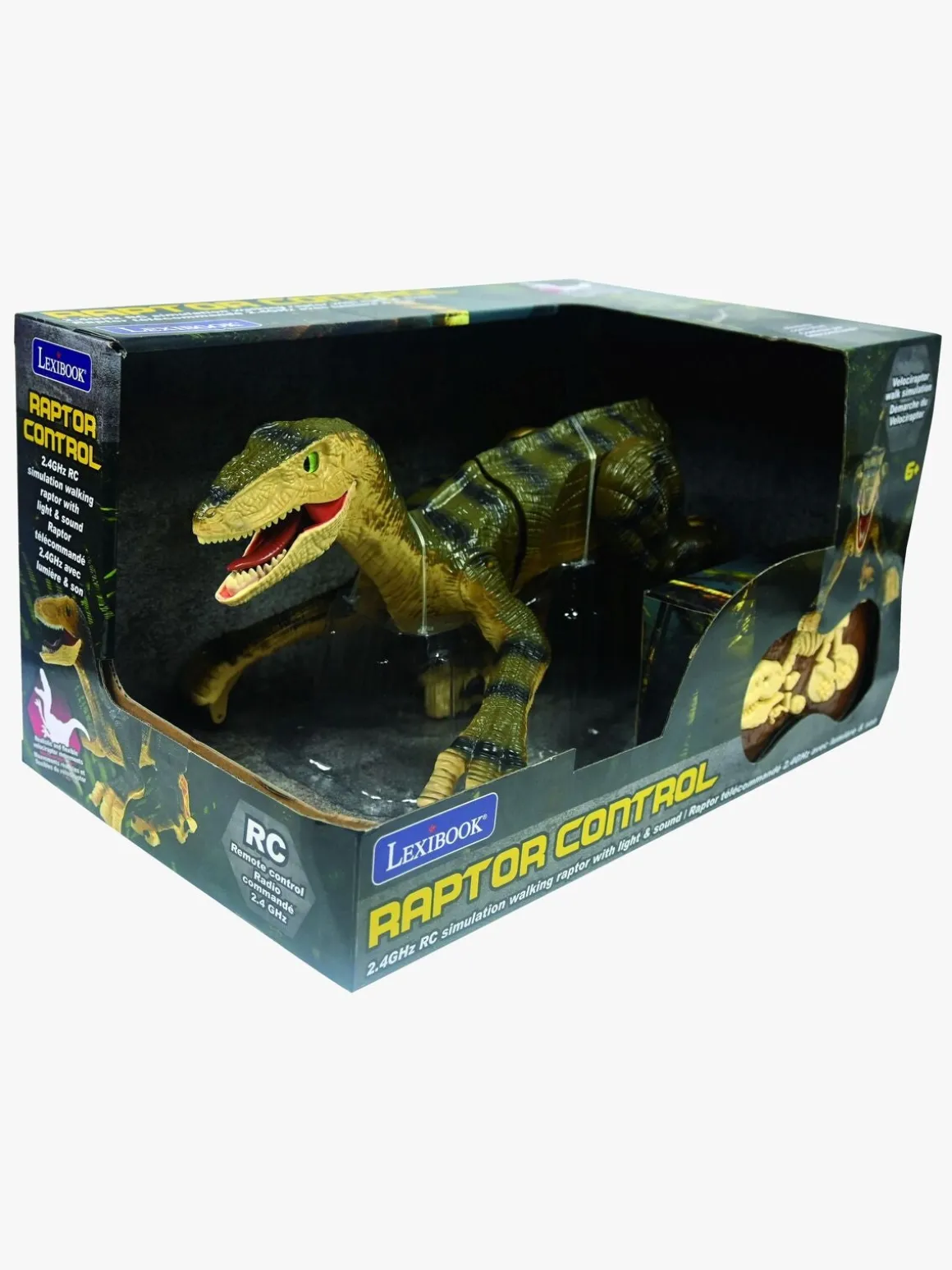 Lexibook Fjernstyret Velociraptor Dinosaur med Lydeffekter