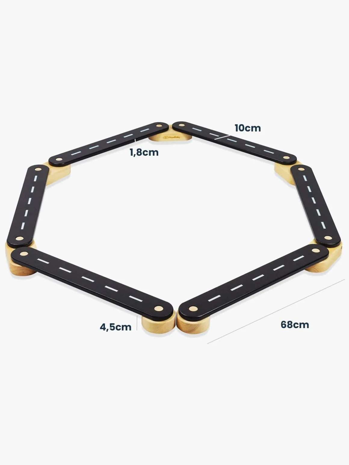 Meowbaby Balancebane 4 Dele, Grå