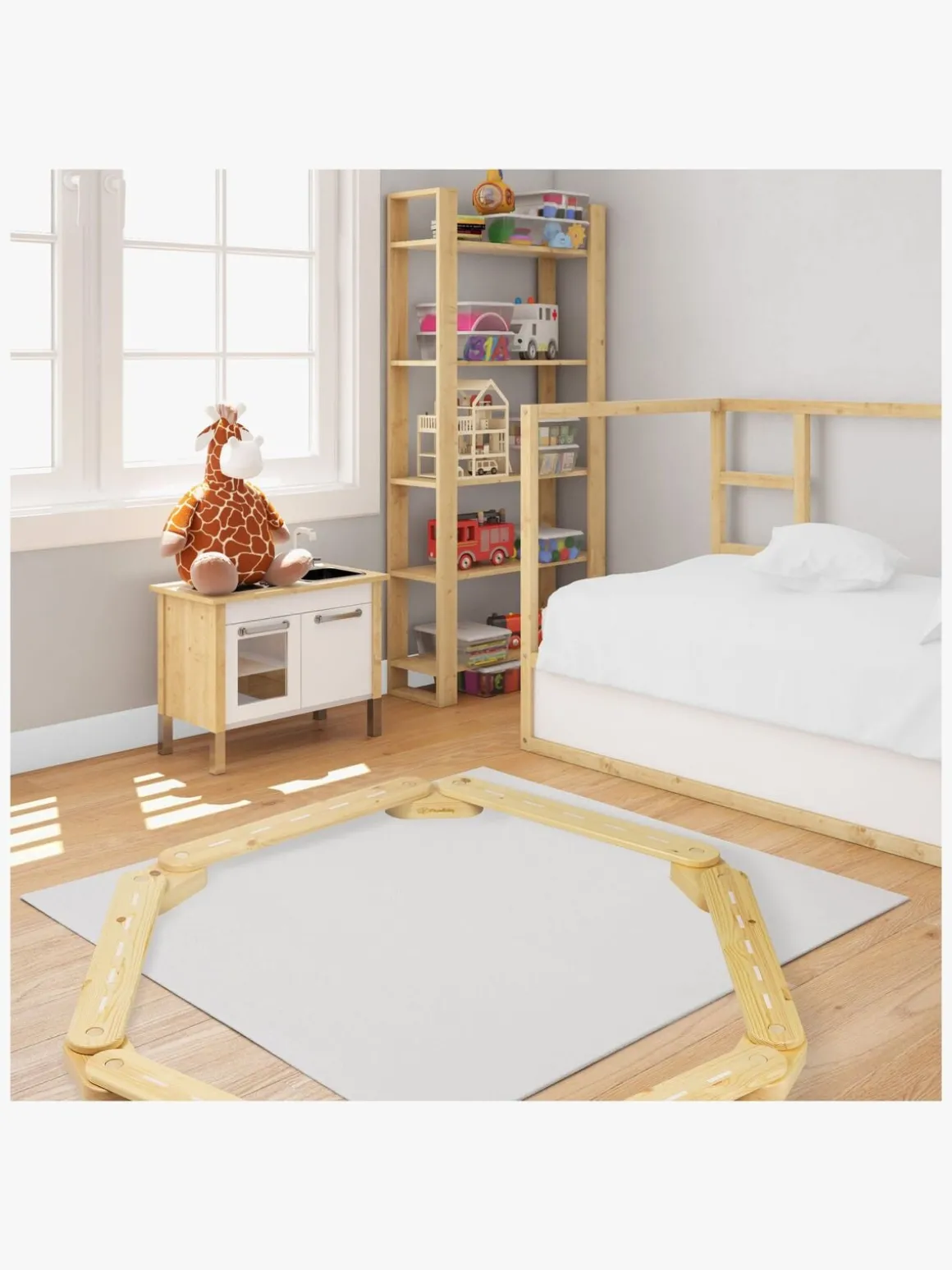 Meowbaby Balancebane 4 Dele, Grå