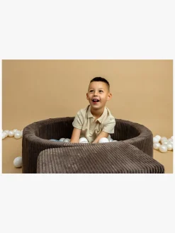 Meowbaby Rund Boldbassin Kraftig Fløjl 30x90, Brun