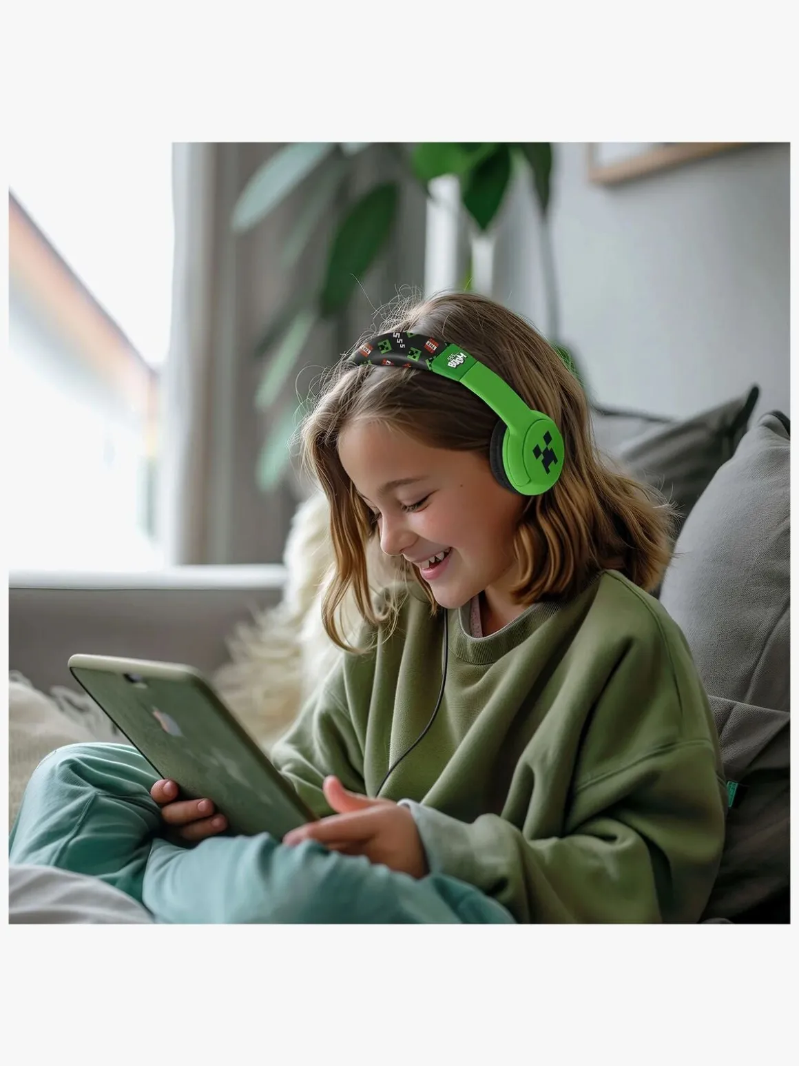 Minecraft Høretelefoner med Ører 85dB Creeper