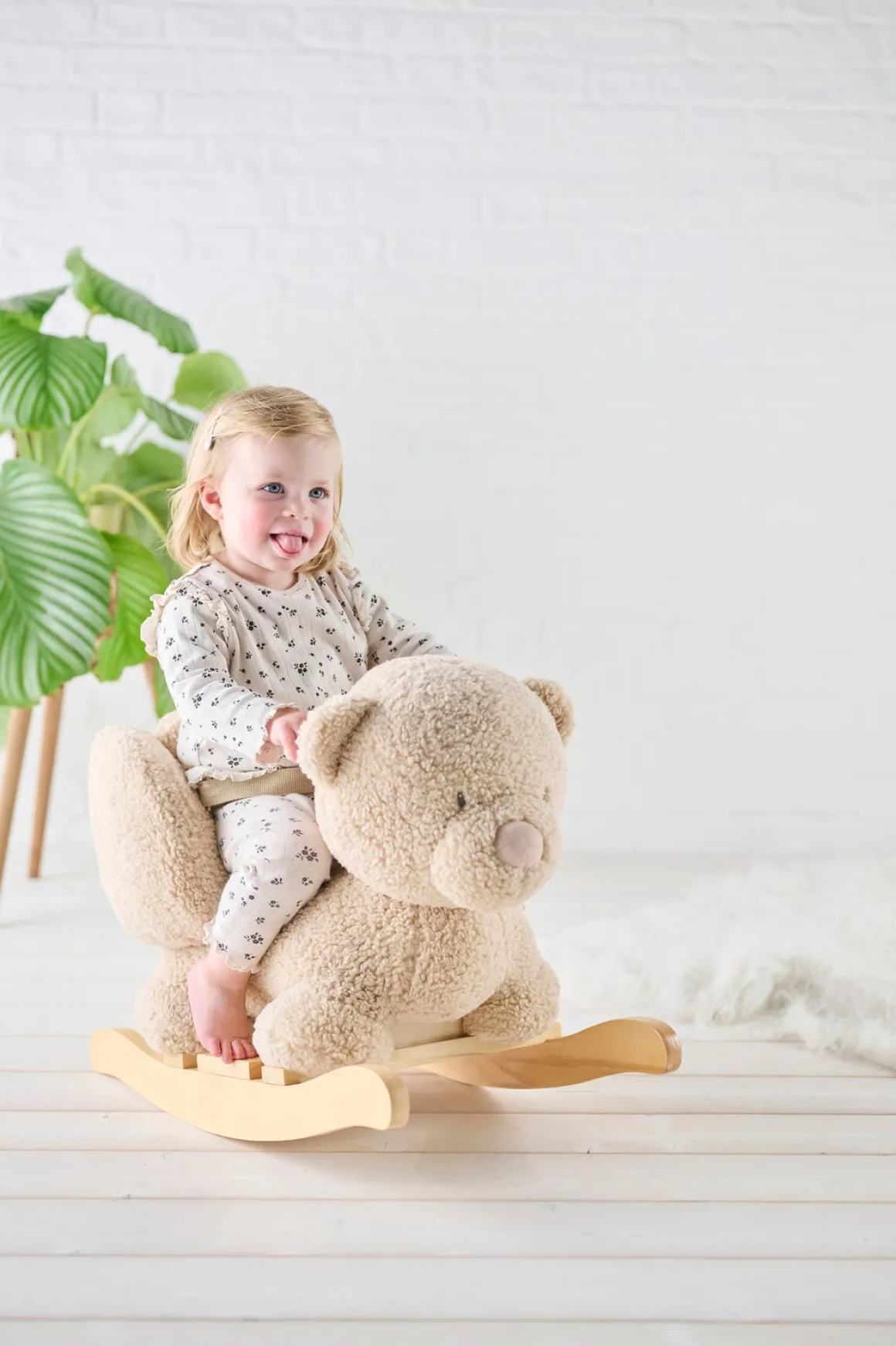 Nattou Teddy Gyngedyr Bjørn, Beige