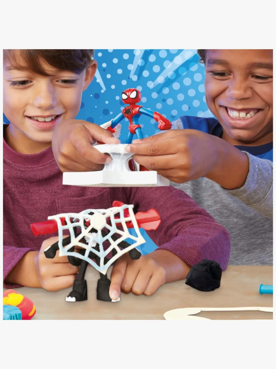 Play-Doh Spider-Man Launch And Slice Battle Legesæt