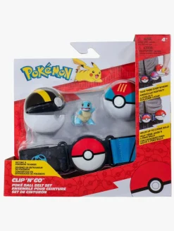 Pokémon Clip 'N' Go Bælte Legesæt Squirtle med Poké-ball
