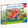 Ravensburger Puslespil Jurassic Dyreliv, 2X24 Brikker