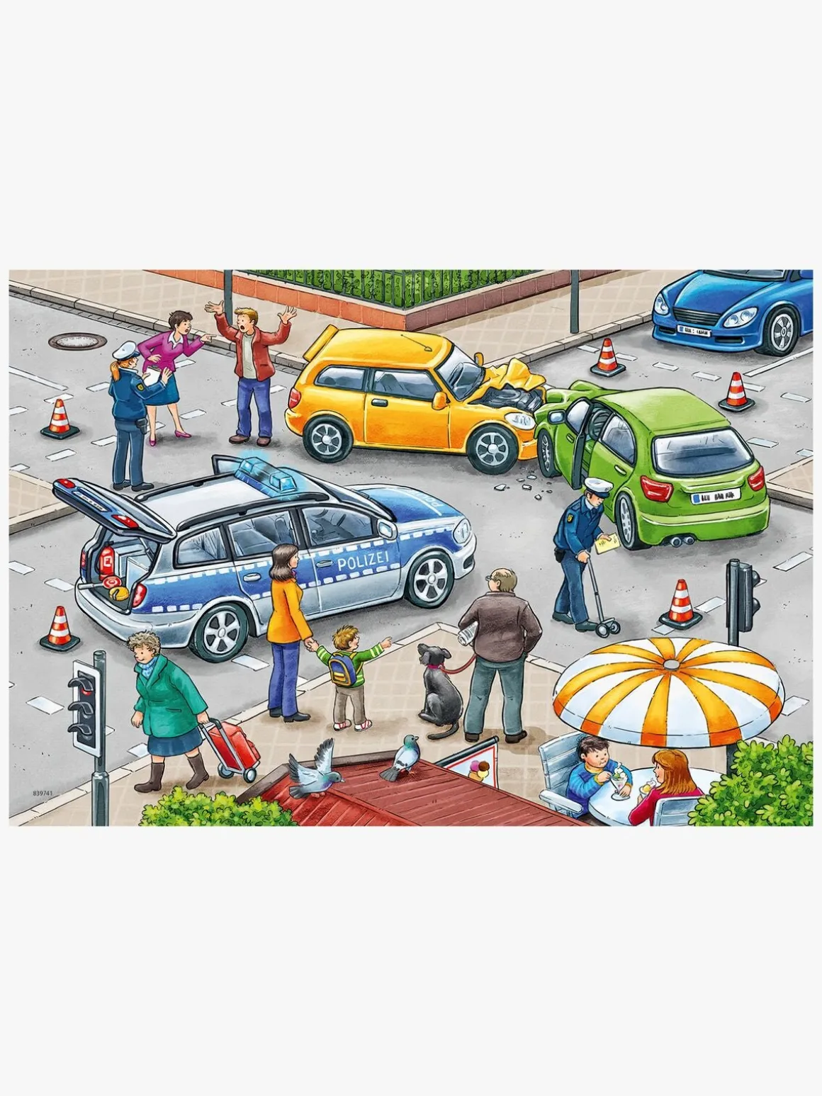 Ravensburger Puslespil Politi og Brandbil 2x12 Brikker