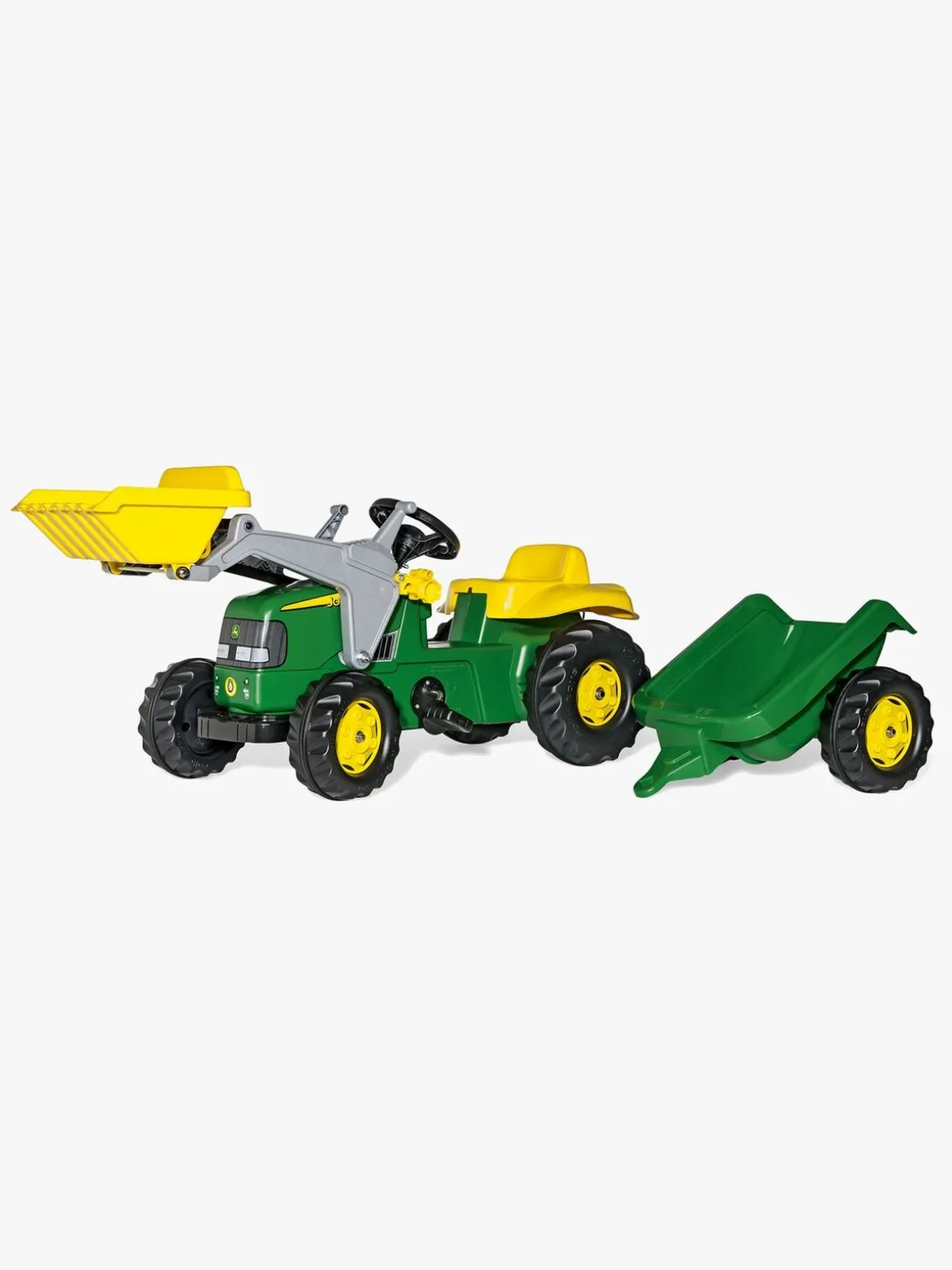 Rolly Toys John Deere Traktor m. Frontlæsser & Anhænger