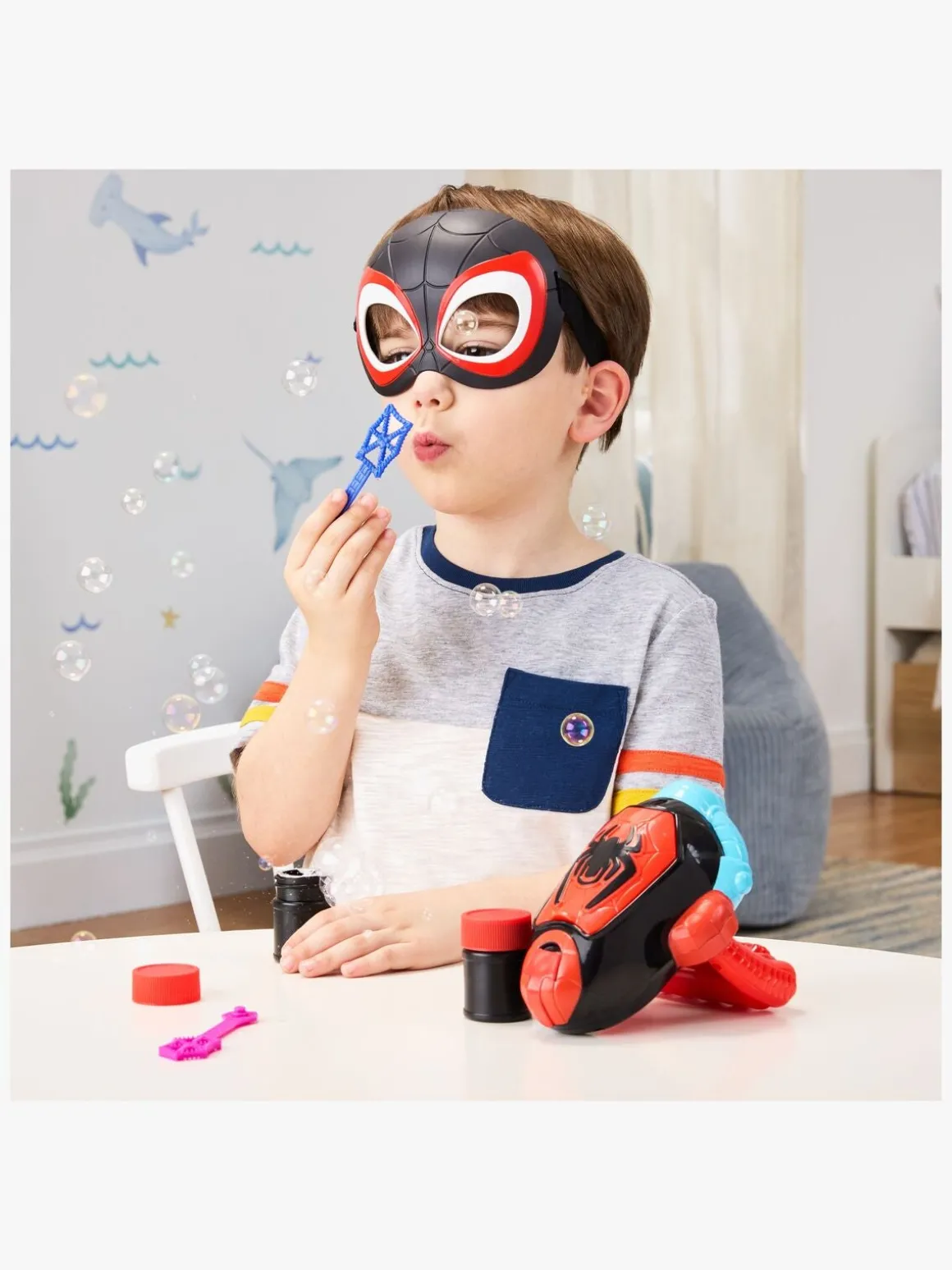 Spidey And His Amazing Friends Water-Webs Miles Morales Boblekaster