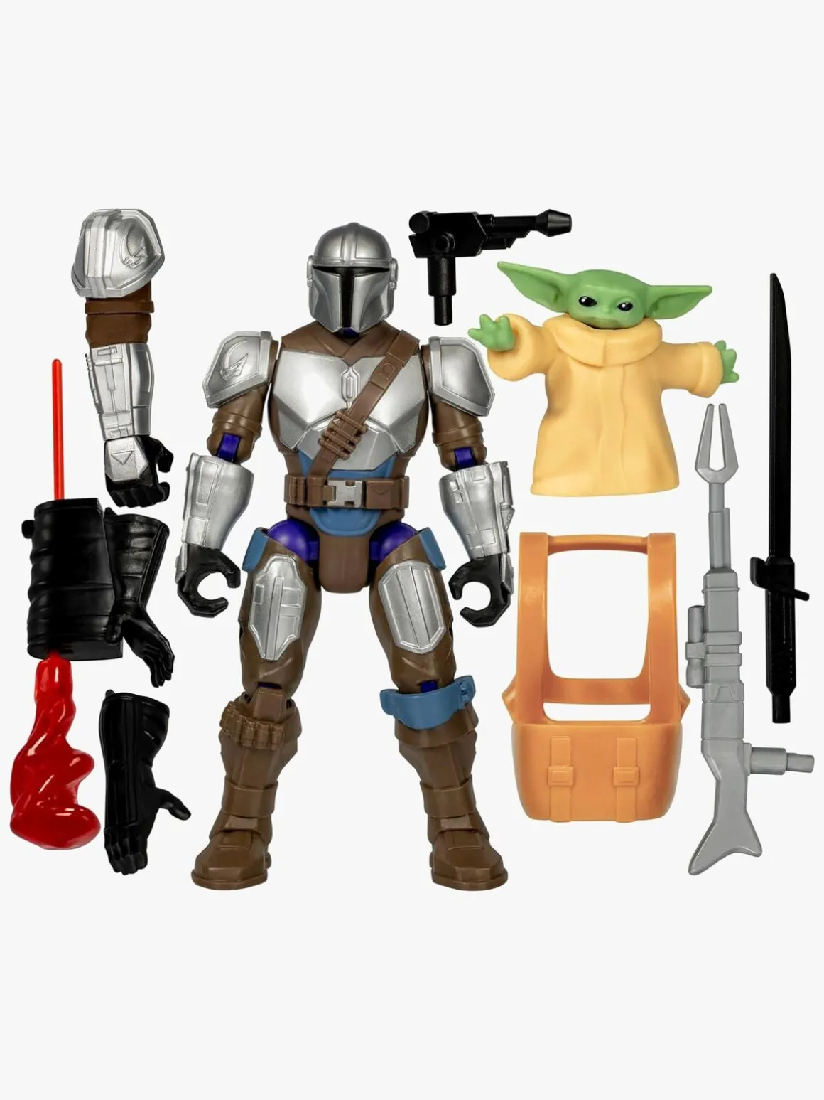 Star Wars Mixmashers Figur Mando And Grogu Deluxe