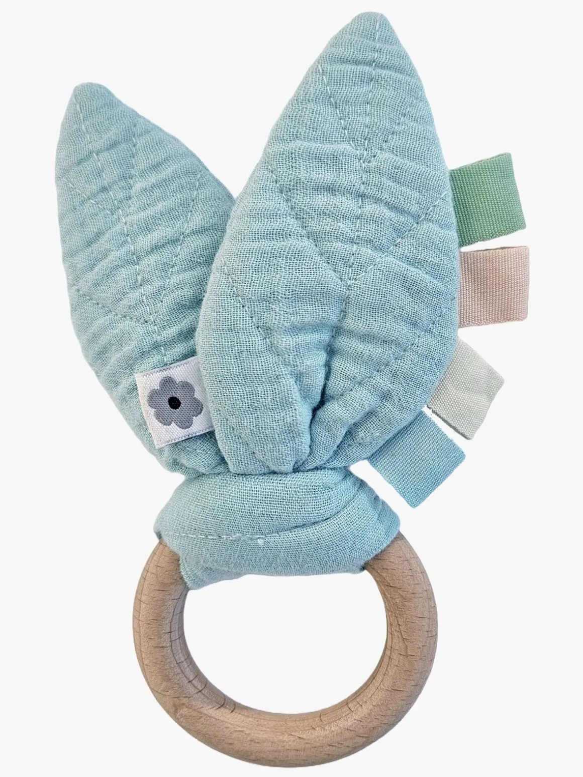 Summerville Organic Aktivitetslegetøj Raslende Blad, Ice Blue