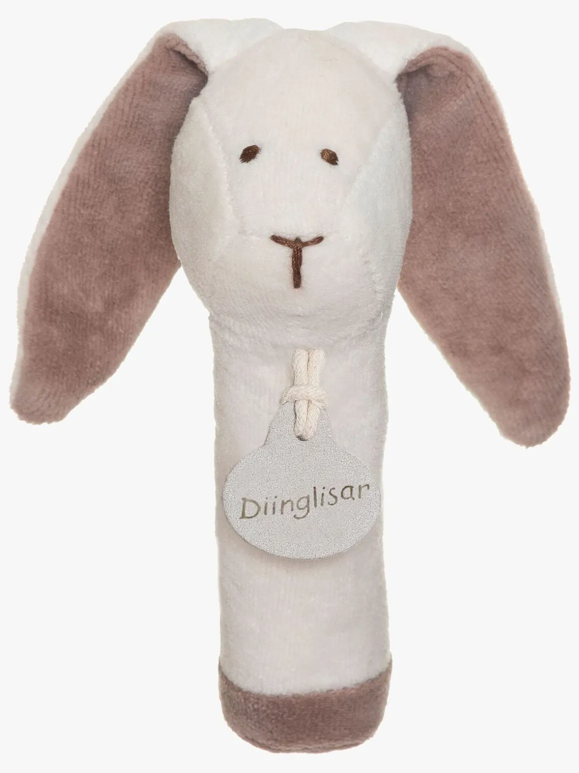 Teddykompaniet Diinglisar Kanin Rangle, White