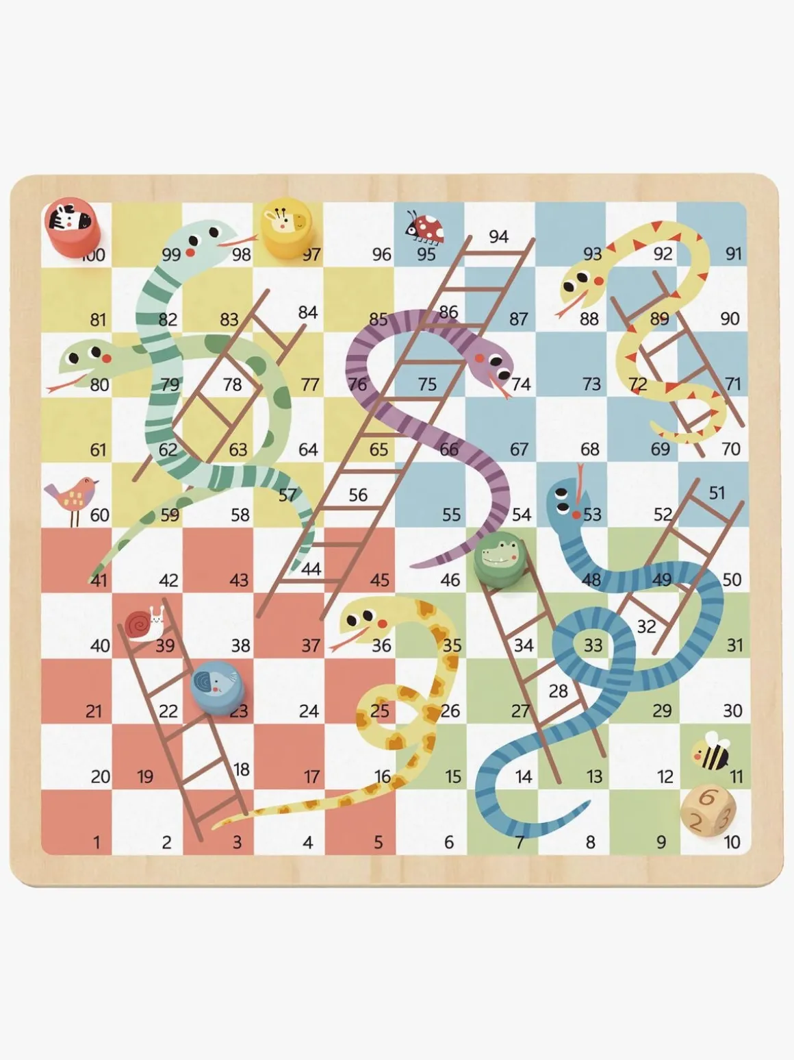 Tooky Toy Ludo Brætspil 2-i-1