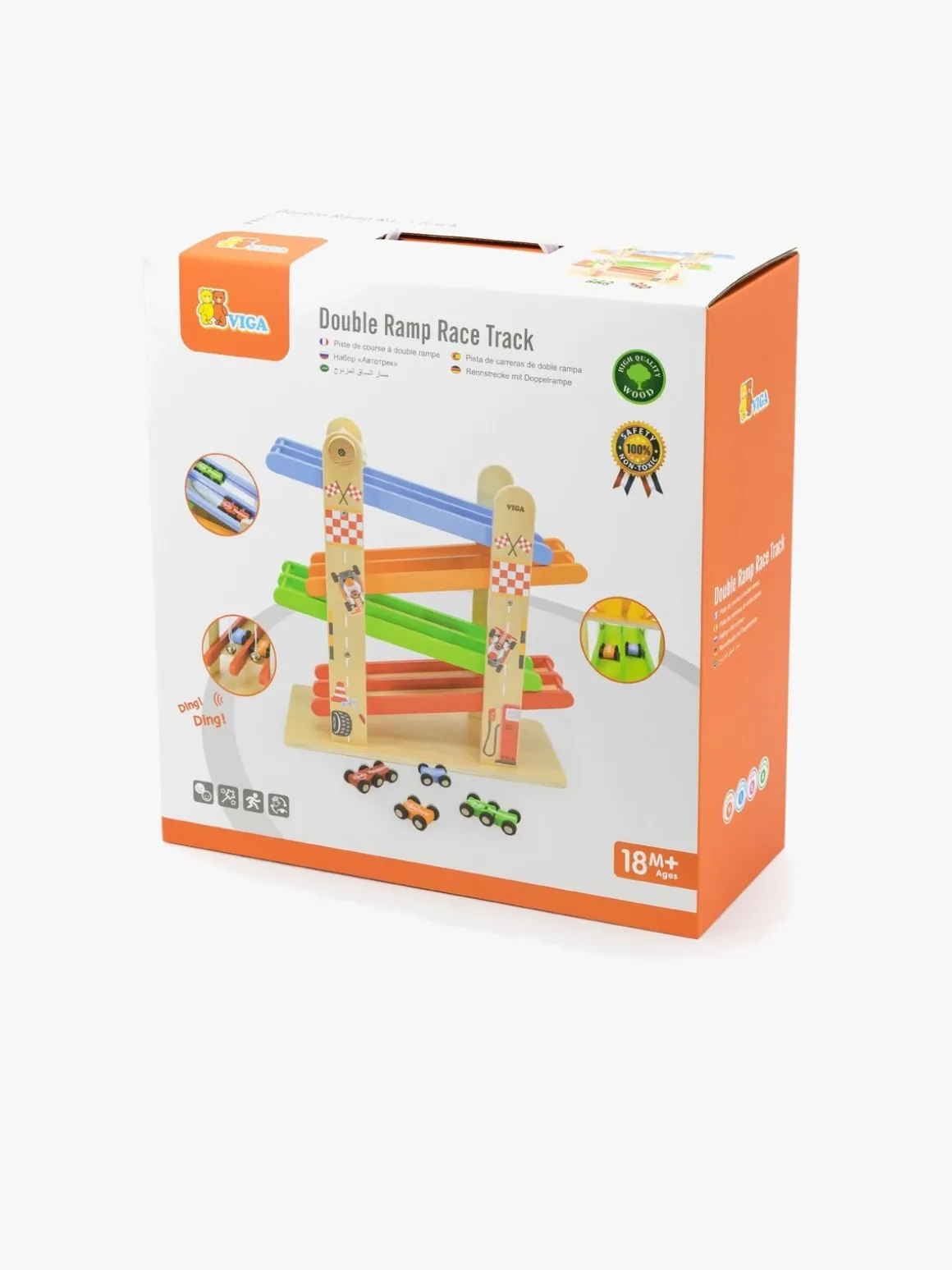 VIGA Dobbelt Rampe Racerbane med Biler