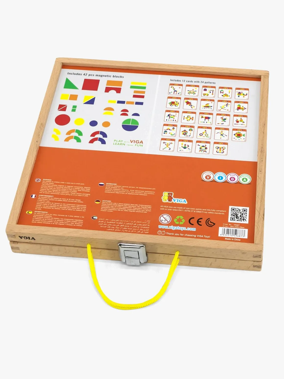 VIGA Magnetiske Klodser 42 Stk.