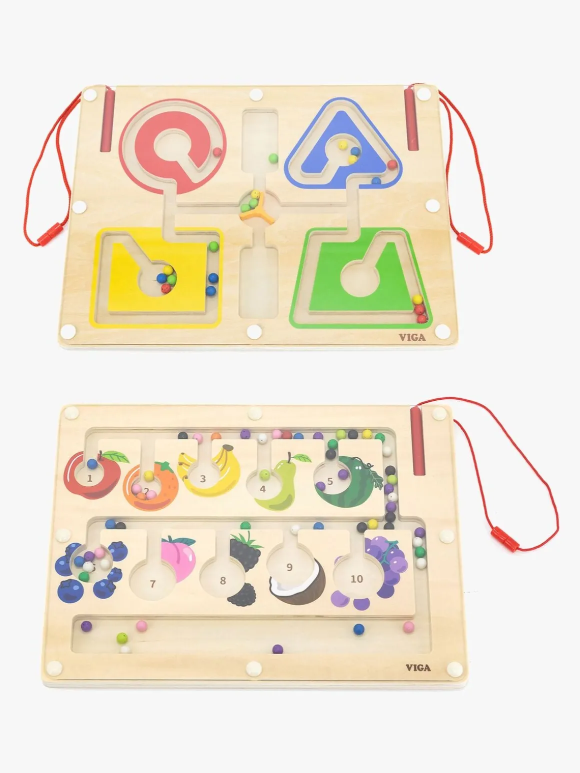VIGA Magnet-labyrint & Tælle- og Farvesorteringstavle