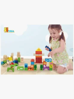 VIGA Træklodser Bondegård 50 Stk.